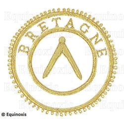 Badge / Macaron GLNF – Grande tenue provinciale – Grand Inspecteur – Bretagne – Brodé main
